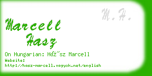 marcell hasz business card